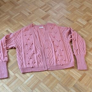 For love and lemons
Cable Knit Cardigan Sweater